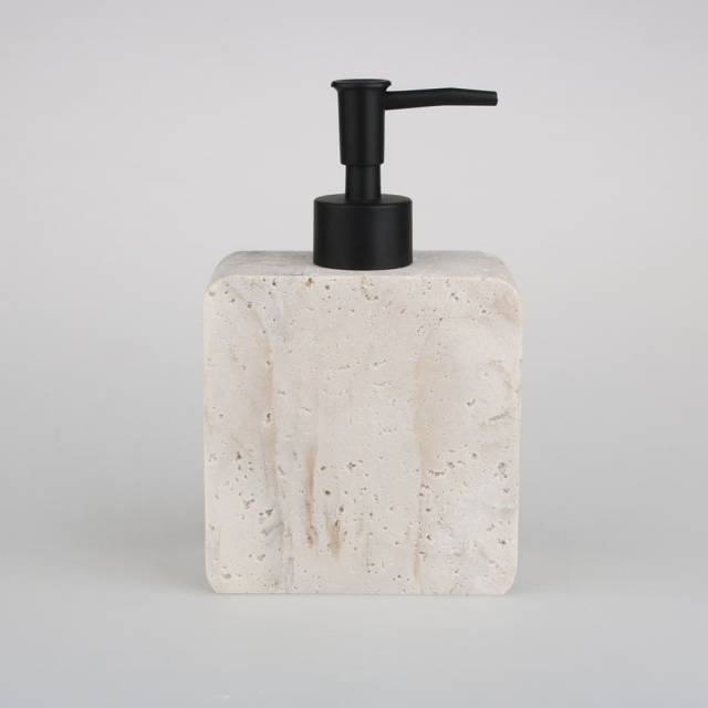 Dispensador de jabn rectangular diseo mrmol