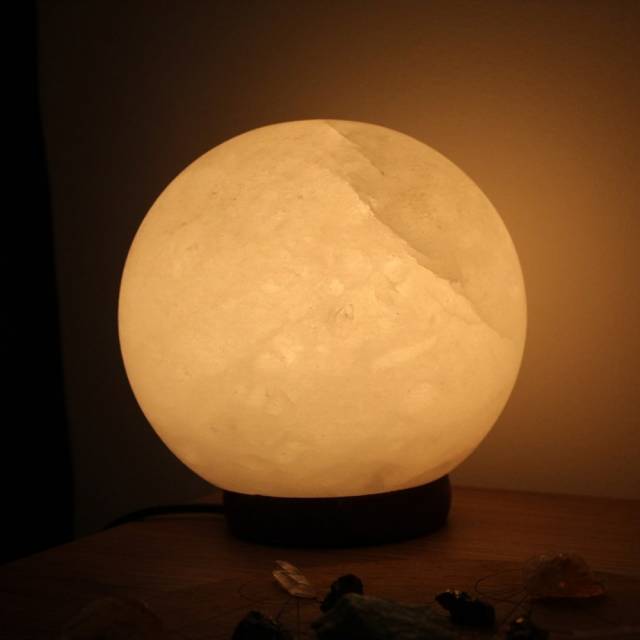 Lmpara de Sal del Himalaya Esfera Blanca 3-4 kg