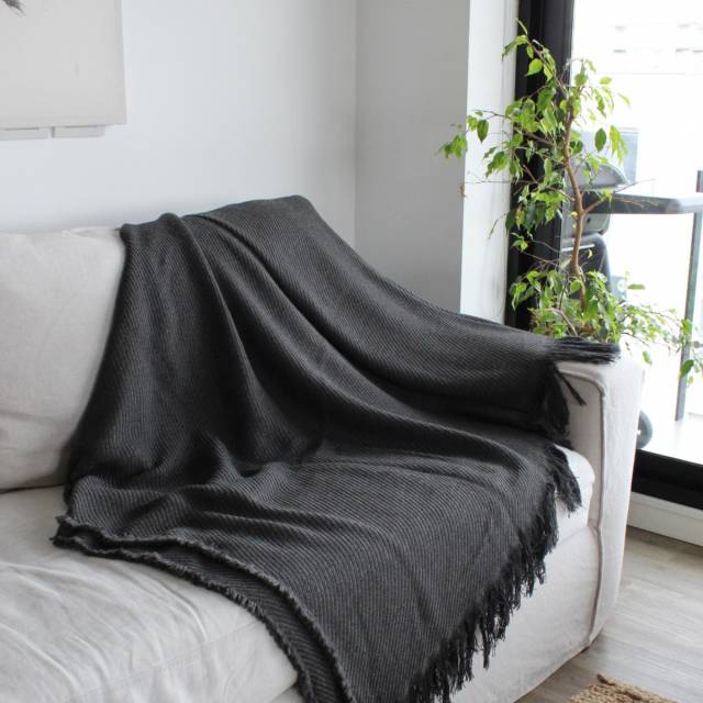Manta para silln y cama 180x190 gris