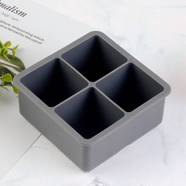 Cubetera hielera de silicona 4 cubos