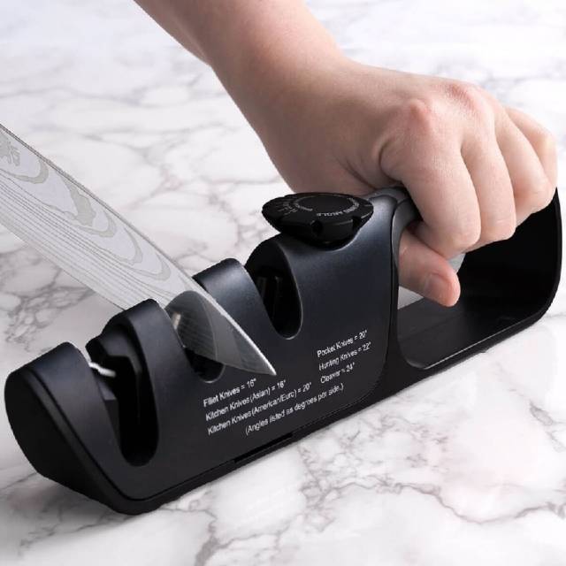 Afilador de cuchillos de traccion ajustable 