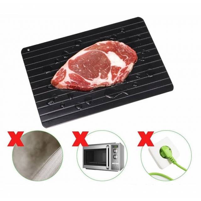 Bandeja de descongelacion rapida alimentos congelados