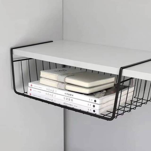 Cesta colgante organizador para debajo estante armario