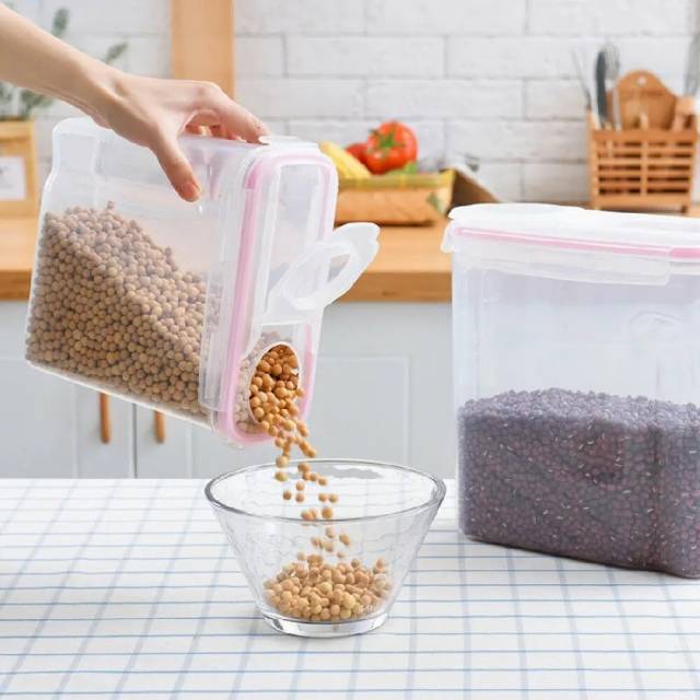 Contenedor plastico 4L con vertidor para cocina