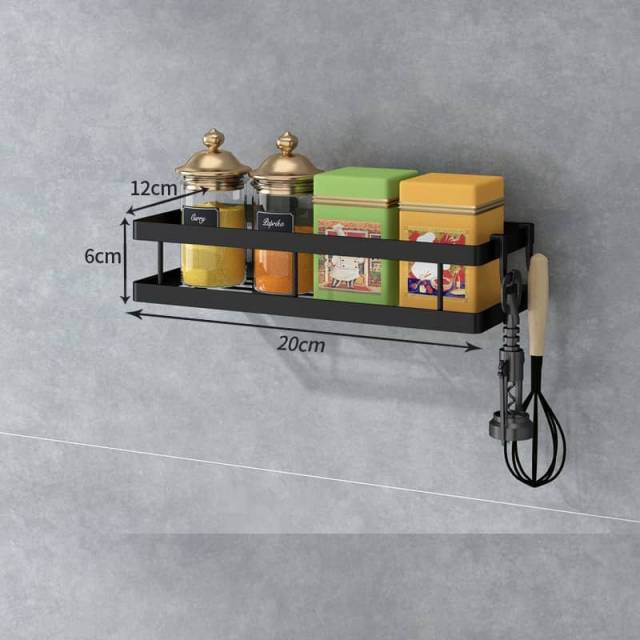 Estante Autoadhesivo Acero Cocina Sin Agujeros 20cm
