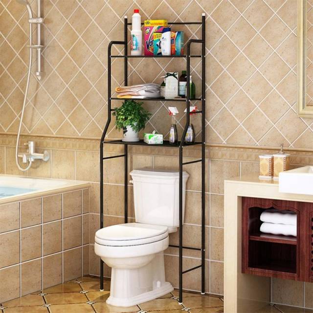 Estante mueble organizador sobre inodoro