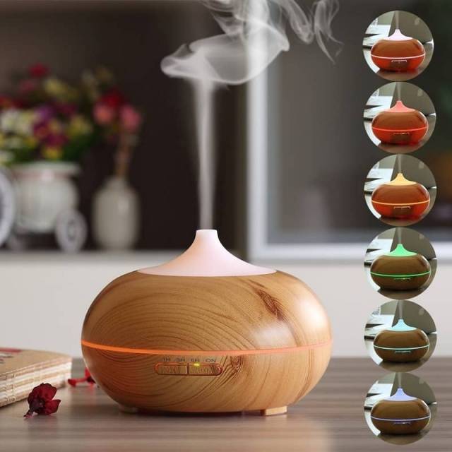 Humidificador difusor aromatico de madera