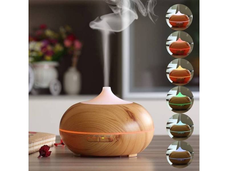 Humidificador difusor aromatico de madera